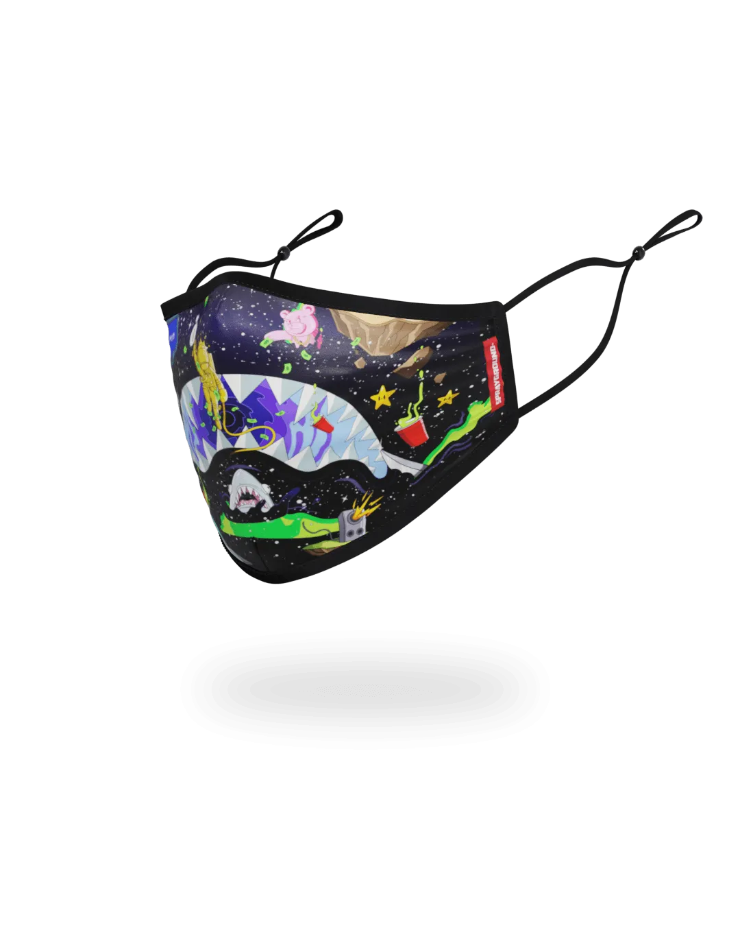 ADULT ASTRO PARTY FORM-FITTING FACE MASK