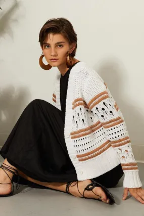 Autumn Cashmere - Chunky Multi Stitch - White/Wicker