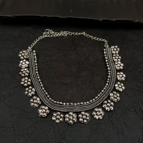 Bhavi Jewel Oxidised Plated Necklace