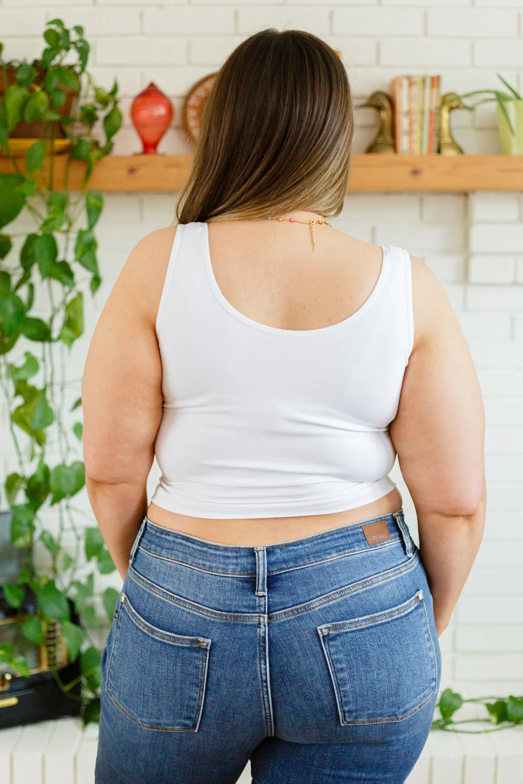 Carefree Seamless Reversible Tank in White