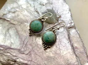 Larimar Cassia Dot Earrings